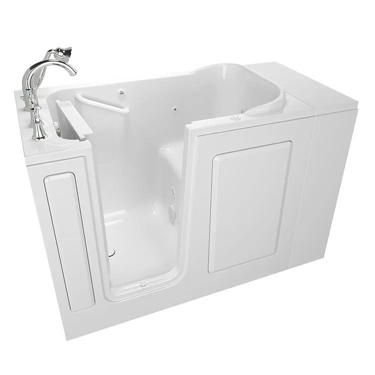 2848 Series 28"W x 48"L Gelcoat Walk-In Whirlpool Bathtub with Left-Hand Drain/Faucet