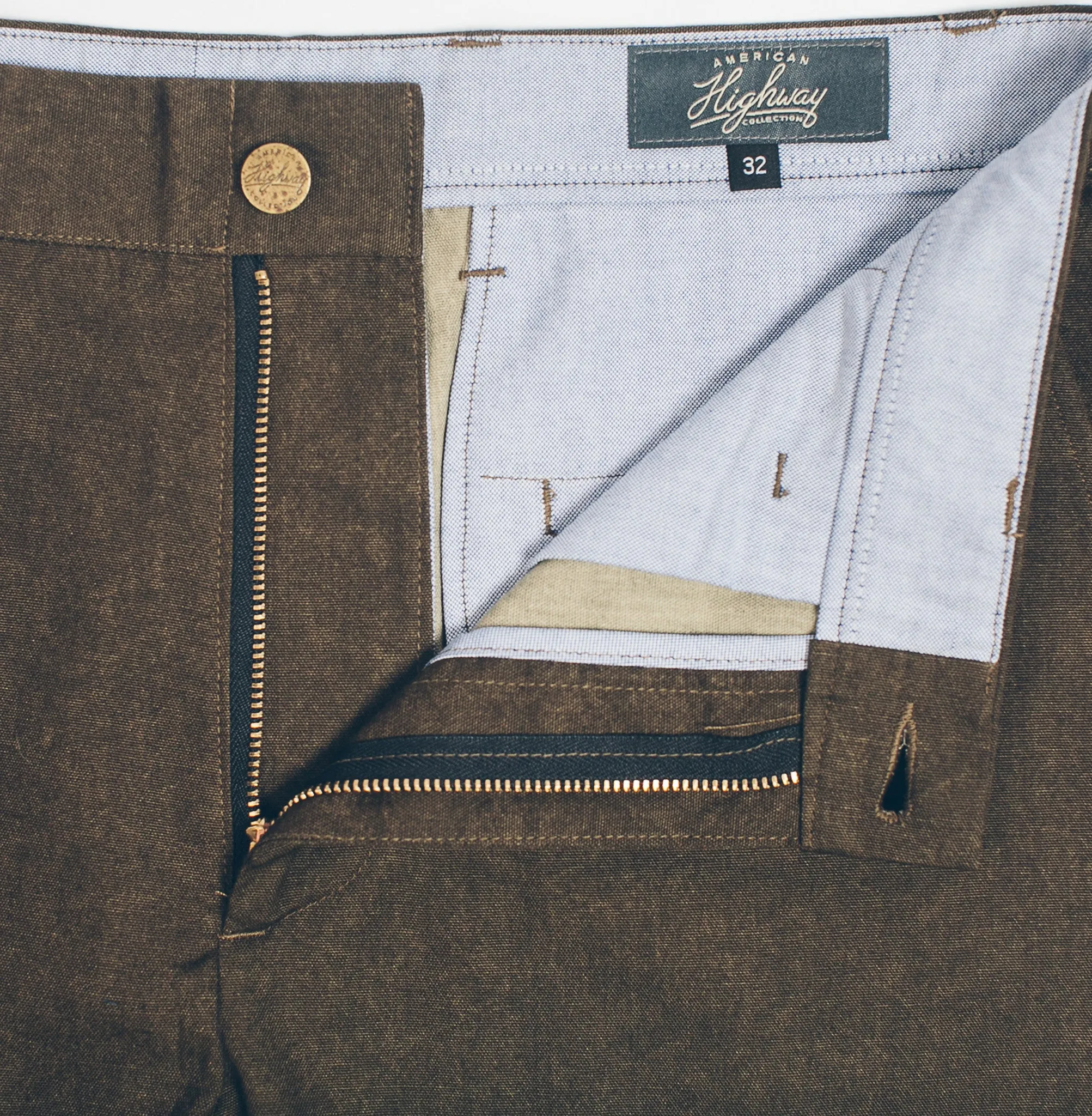 6 Point Pant in Olive Drab Oxford