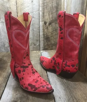 Acid Wash & Hearts Falconhead Boots  1427