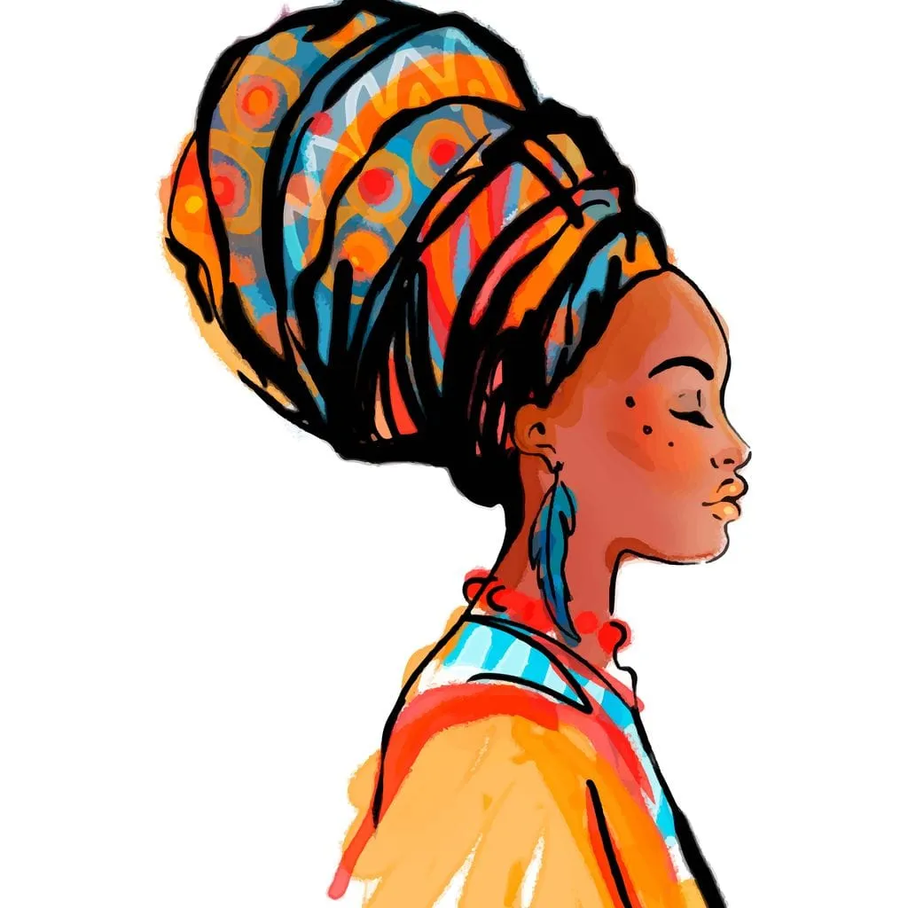 African Woman Turban