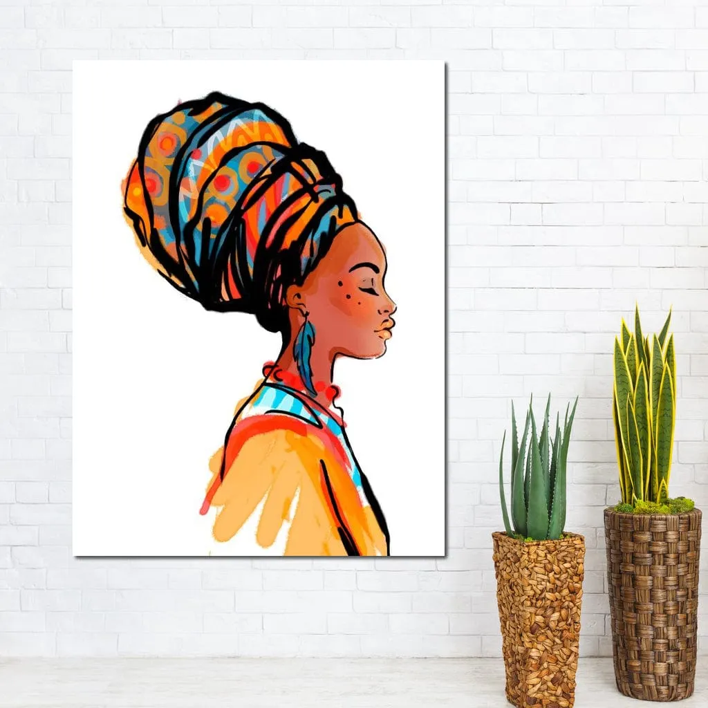 African Woman Turban