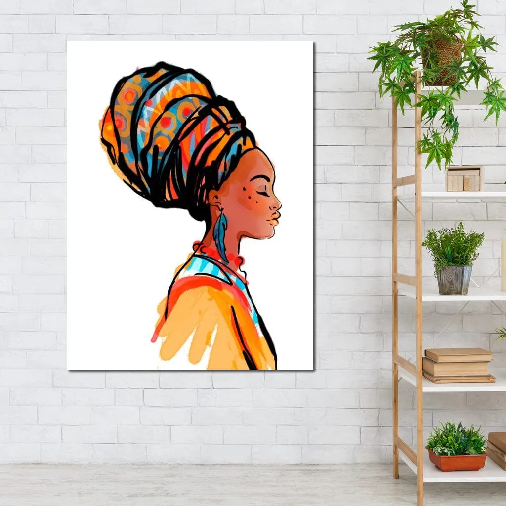 African Woman Turban