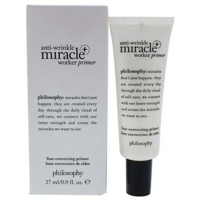 Anti-Wrinkle Miracle Worker Primer Plus Line-Correcting Primer by Philosophy for Women - 0.9 oz