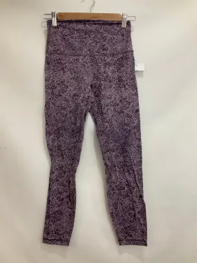 Athletic Leggings By Lululemon In Floral Print, Size: 6