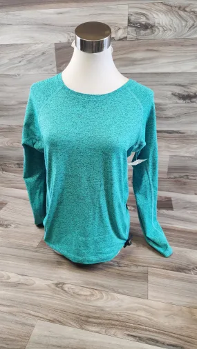 Athletic Top Long Sleeve Crewneck By L.l. Bean In Teal, Size: M