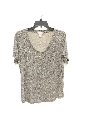 Athletic Top Short Sleeve By Athleta In Leopard Print, Size: Xl