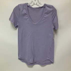 Athletic Top Short Sleeve By Lululemon  Size: 4