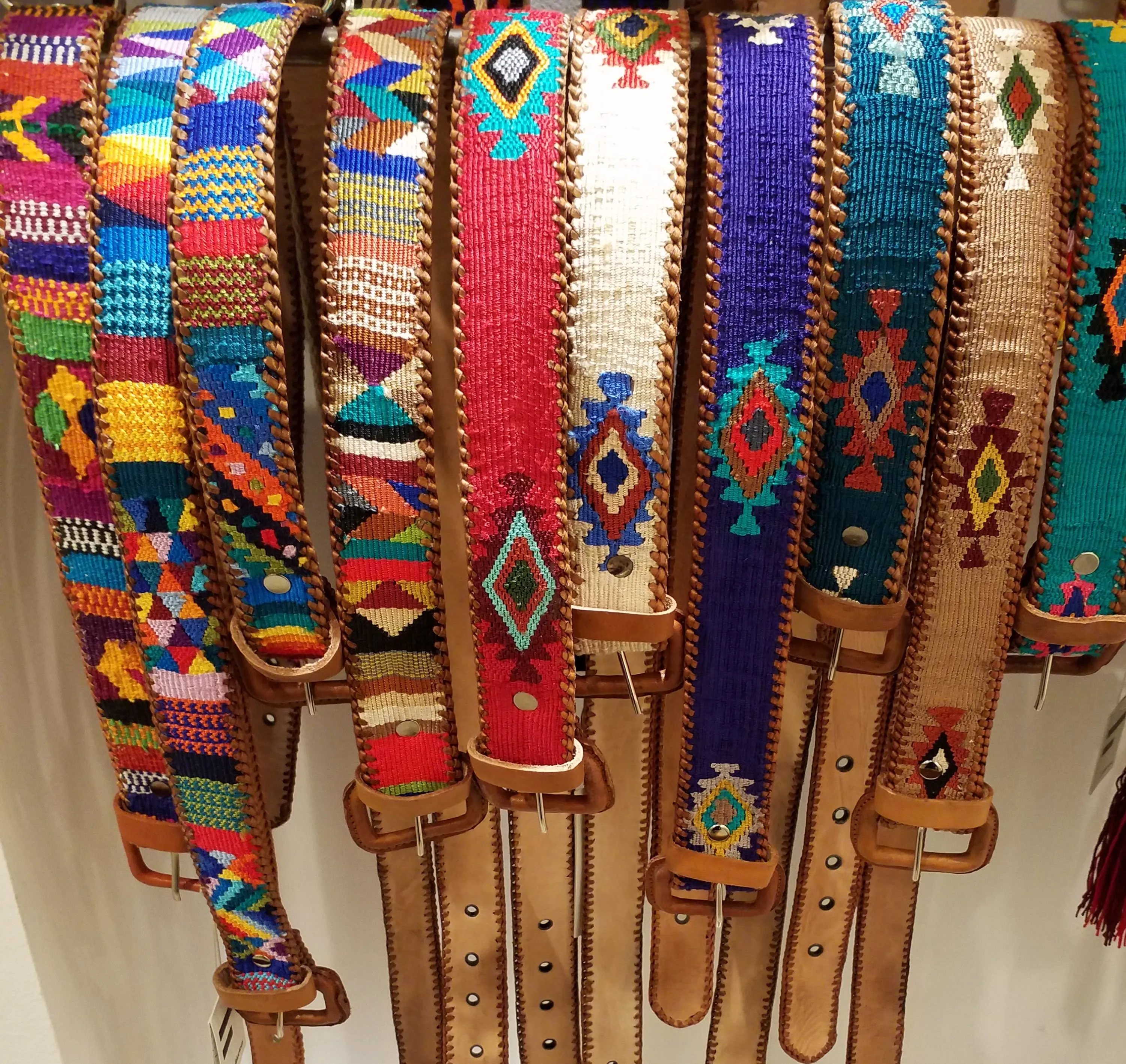 Belt with Guatemalan Silk Embroidery