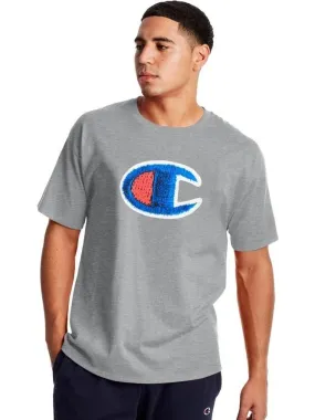 Champion Photo real C Patch Classic Jersey Tee Oxford Gray GT23H 586317 806