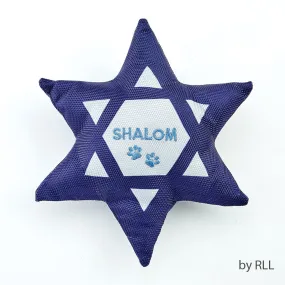 Chewdaica™ "Shalom" Star of David Squeaky Dog Toy