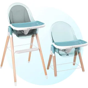 Children of Design Deluxe High Chair with Cushion - Blue