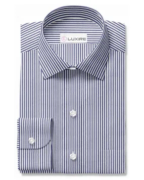 Dark Navy Oxford Stripe