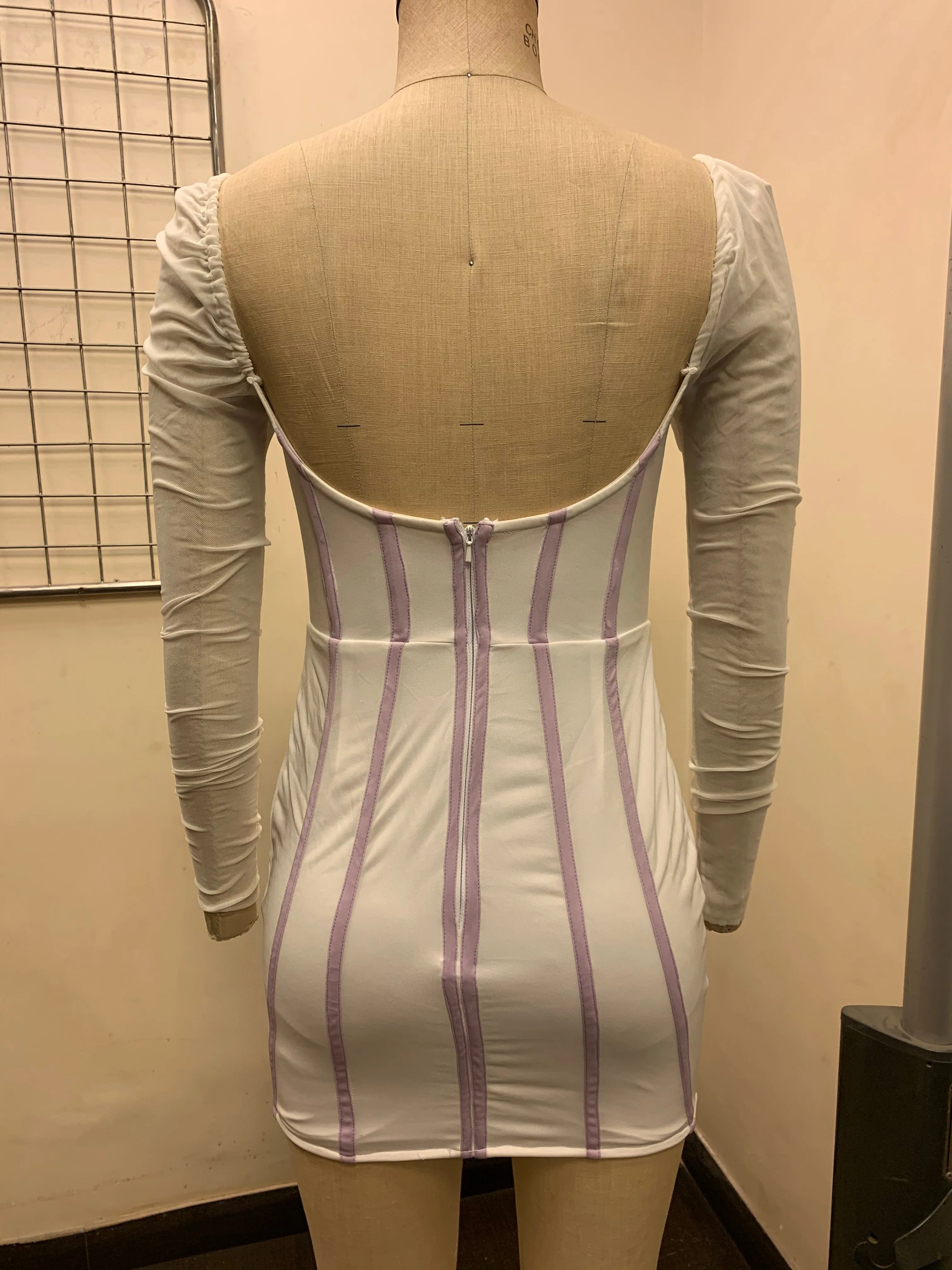 Eveliina Mesh Corset Dress Fit Sample