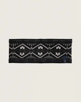 Fleece-Lined Headband<br>4 Corners Black