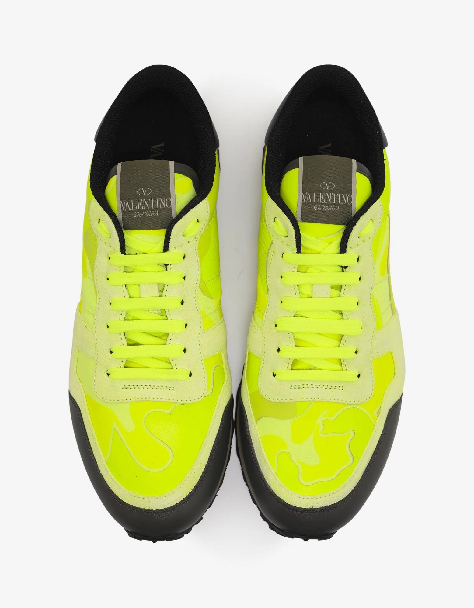 Florescent Yellow Camouflage Rockrunner Trainers -