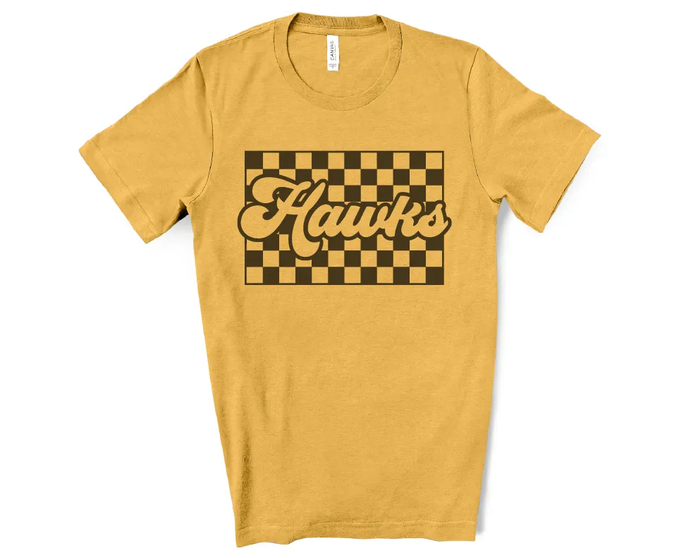 Hawks Retro Checkerboard Tee