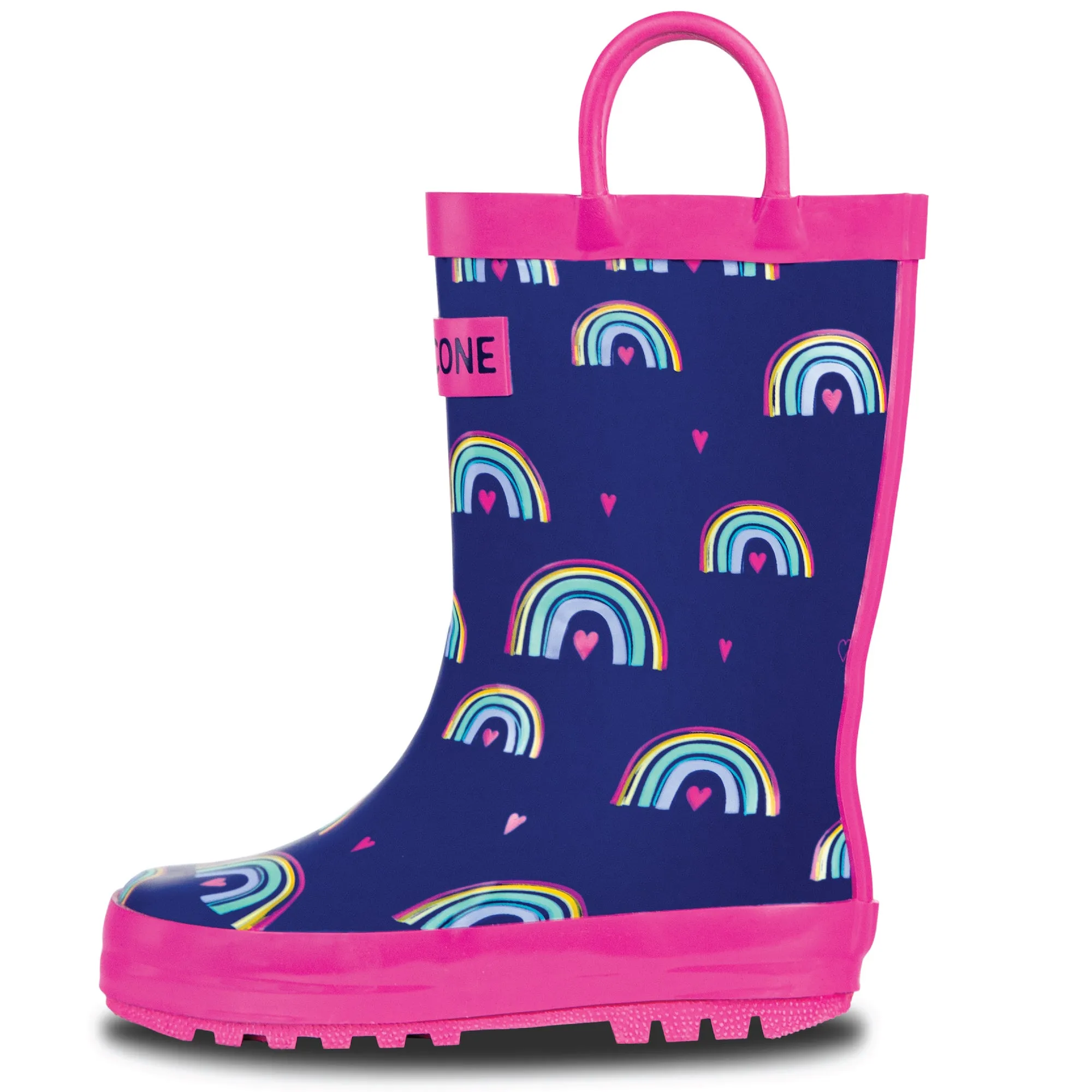 Hearts and Rainbows Rain Boot