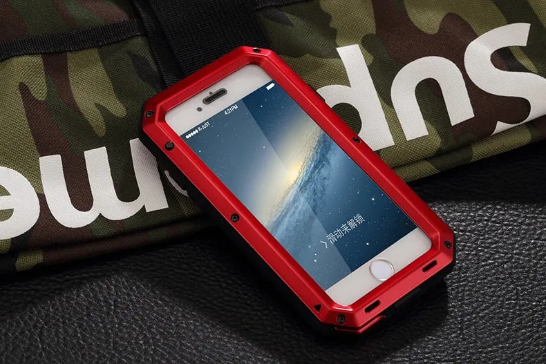 Heavy Duty Protection Metal Phone Case for iPhone