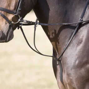 Horze Leather Martingale (Black)