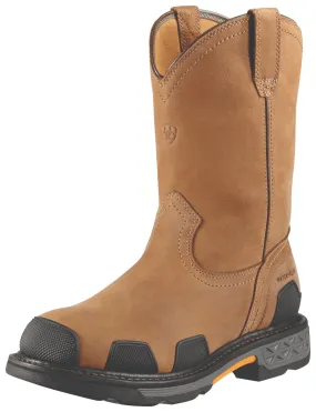 OverDrive Pull-On Waterproof Composite Toe Work Boot Dusted Brown