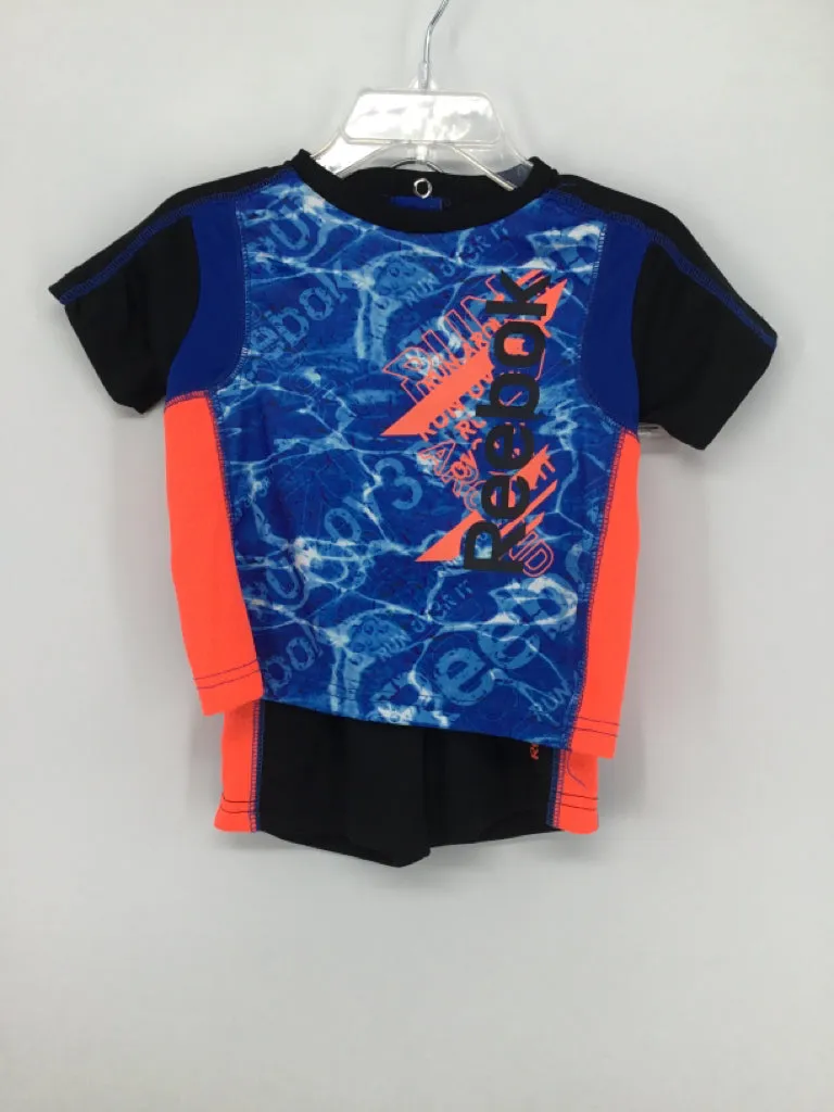 Reebok Child Size 3-6 Months Blue Print Outfit - boys