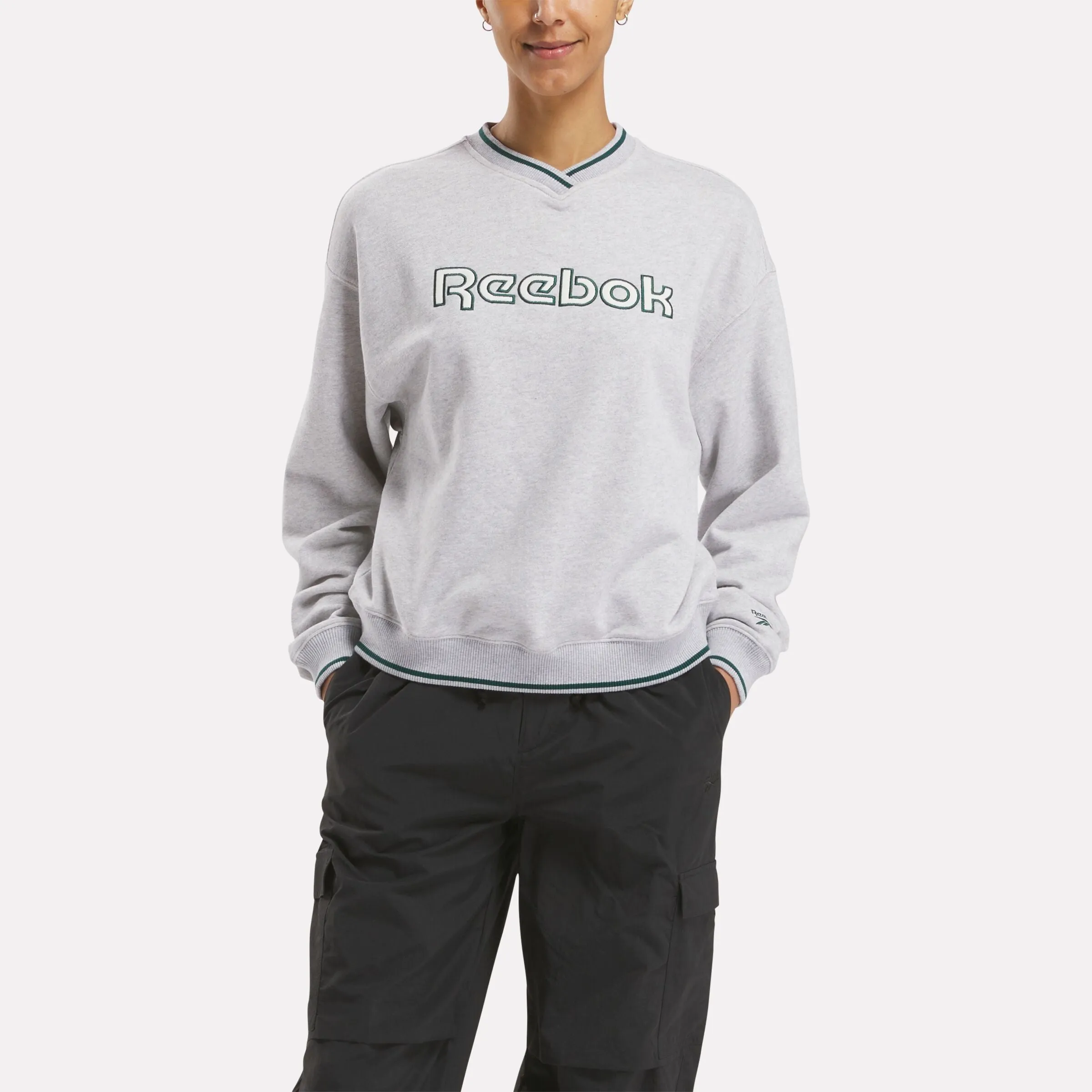 Team Crew Sweatshirt Light Grey Heather