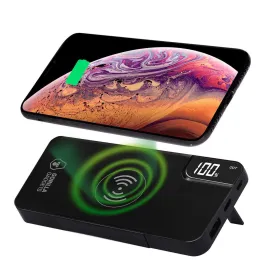 Wireless Portable Charger - Kickstand, Digital Display