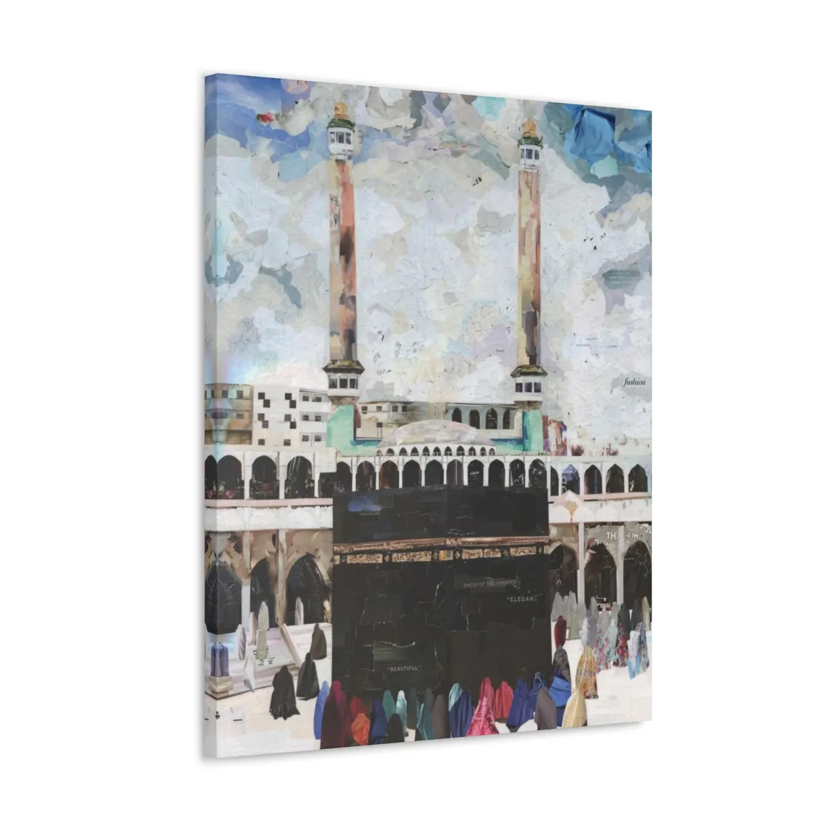 Women of Makkah, Quality Canvas Wall Art Print, Ready to Hang Wall Art Home Decor