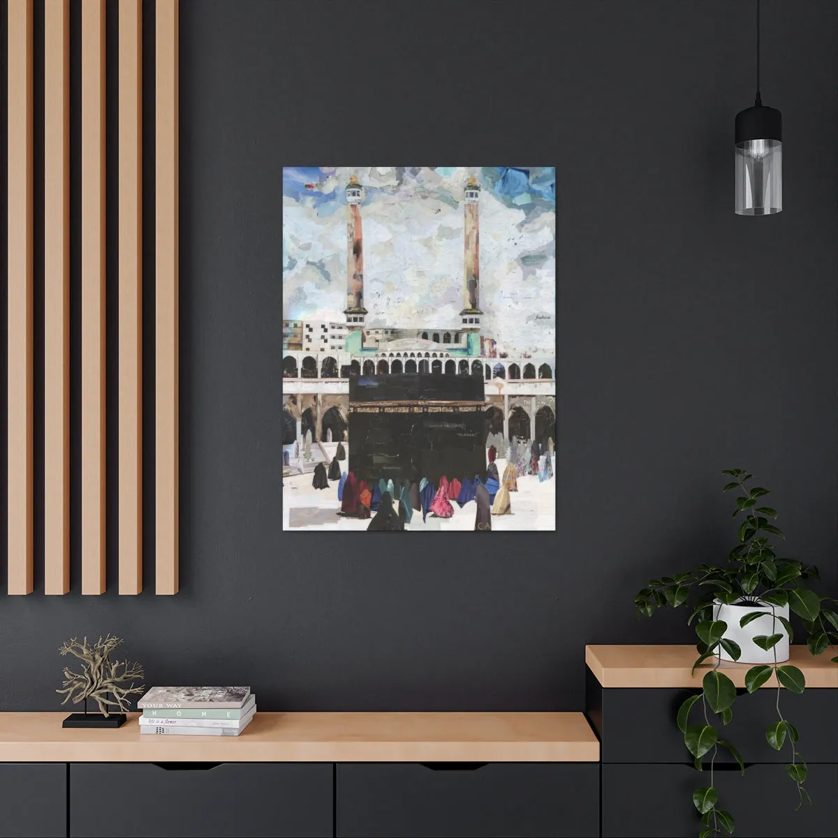 Women of Makkah, Quality Canvas Wall Art Print, Ready to Hang Wall Art Home Decor