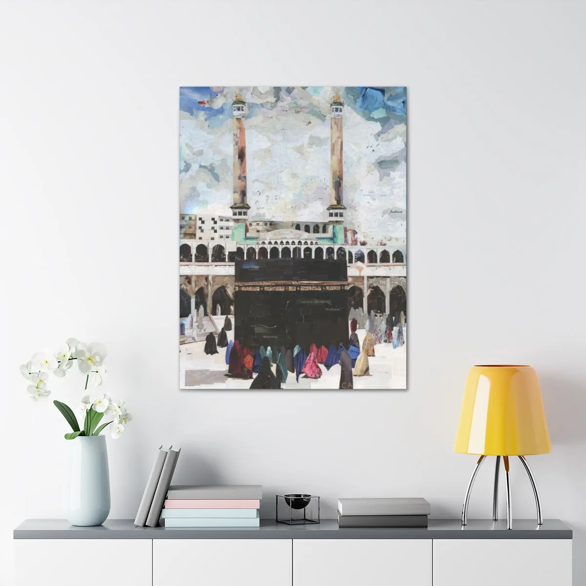 Women of Makkah, Quality Canvas Wall Art Print, Ready to Hang Wall Art Home Decor